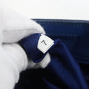 PRADA Hand Bag Safiano leather 2way Blue Gold Auth 158901SAV-10