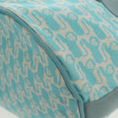 HERMES Animo Pixel GM Hand Bag Canvas Light Blue Silver Auth 158904V-13