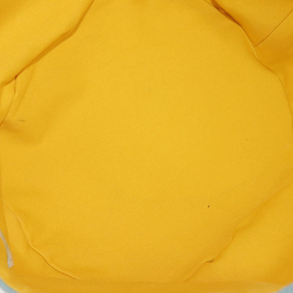 HERMES Animo Pixel GM Hand Bag Canvas Light Blue Silver Auth 158904V