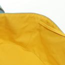 HERMES Animo Pixel GM Hand Bag Canvas Light Blue Silver Auth 158904V-15