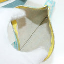 HERMES Animo Pixel GM Hand Bag Canvas Light Blue Silver Auth 158904V-22