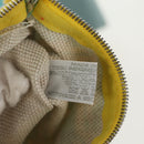 HERMES Animo Pixel GM Hand Bag Canvas Light Blue Silver Auth 158904V-23