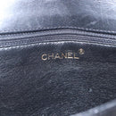 CHANEL Matelasse 25 Chain Shoulder Bag Lamb Skin Black Gold CC Auth 158905SAM-18