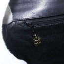 CHANEL Matelasse 25 Chain Shoulder Bag Lamb Skin Black Gold CC Auth 158905SAM-19