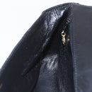 CHANEL Matelasse 25 Chain Shoulder Bag Lamb Skin Black Gold CC Auth 158905SAM-21