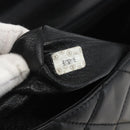 CHANEL Matelasse 25 Chain Shoulder Bag Lamb Skin Black Gold CC Auth 158905SAM-11