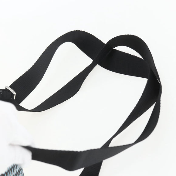 PRADA Rugzak Nylon Lichtblauw Zilver Auth 158915SAM