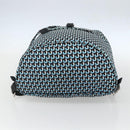 PRADA Rugzak Nylon Lichtblauw Zilver Auth 158915SAM-5