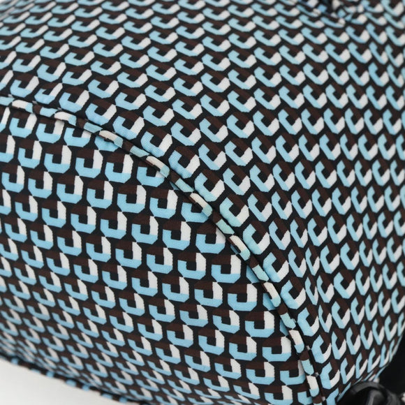 PRADA Backpack Nylon Light Blue Silver Auth 158915SAM