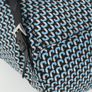PRADA Rugzak Nylon Lichtblauw Zilver Auth 158915SAM-19