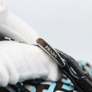 PRADA Rugzak Nylon Lichtblauw Zilver Auth 158915SAM-9