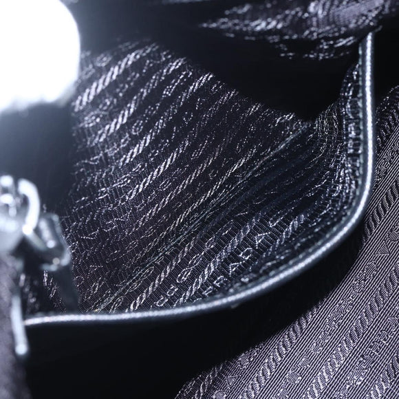 PRADA Backpack Nylon Light Blue Silver Auth 158915SAM