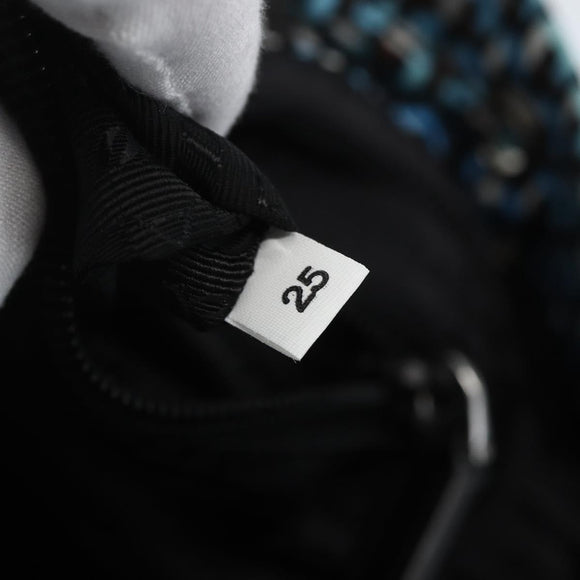 PRADA Backpack Nylon Light Blue Silver Auth 158915SAM