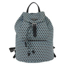 PRADA Rugzak Nylon Lichtblauw Zilver Auth 158915SAM-13