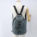 PRADA Rugzak Nylon Lichtblauw Zilver Auth 158915SAM-31