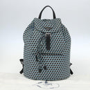 PRADA Rugzak Nylon Lichtblauw Zilver Auth 158915SAM-12