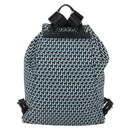 PRADA Rugzak Nylon Lichtblauw Zilver Auth 158915SAM-2