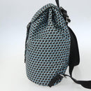 PRADA Rugzak Nylon Lichtblauw Zilver Auth 158915SAM-4