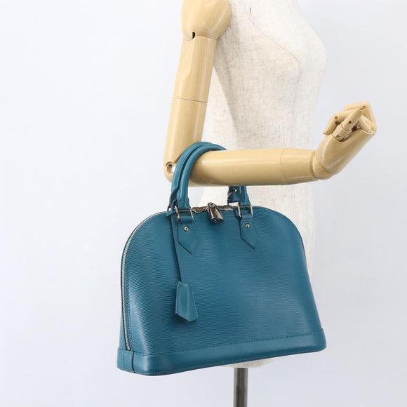 LOUIS VUITTON Epi Alma PM Hand Bag Cyan LV Auth 158917SAV