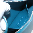 LOUIS VUITTON Epi Pochette Cosmetic Cosmetic Pouch Cyan LV Auth 158918V-17