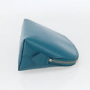 LOUIS VUITTON Epi Pochette Cosmetic Cosmetic Pouch Cyan LV Auth 158918V-5