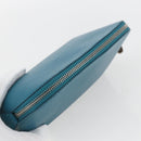 LOUIS VUITTON Epi Pochette Cosmetic Cosmetic Pouch Cyan LV Auth 158918V-6