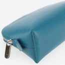 LOUIS VUITTON Epi Pochette Cosmetic Cosmetic Pouch Cyan LV Auth 158918V-9