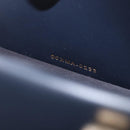 Christian Dior Trotter Canvas Oblique Oval Bag Hand Bag Navy Gold Auth 158924SM-24