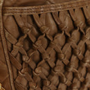 CHANEL Matelasse Chain Shoulder Bag Lamb Skin Brown Gold CC Auth 158929A-16