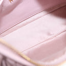Miu Miu Matelasse Ketting Schoudertas Leer 2way Roze Goud Auth 158932SM-11