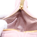 Miu Miu Matelasse Chain Shoulder Bag Leather 2way Pink Gold Auth 158932SM-23