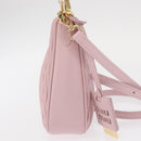 Miu Miu Matelasse Chain Shoulder Bag Leather 2way Pink Gold Auth 158932SM-4