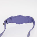 BALENCIAGA Neo Kagoul S Hand Bag Leather 2way Purple Silver 751523 Auth 158933SM-10