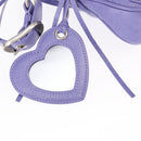 BALENCIAGA Neo Kagoul S Hand Bag Leather 2way Purple Silver 751523 Auth 158933SM-17