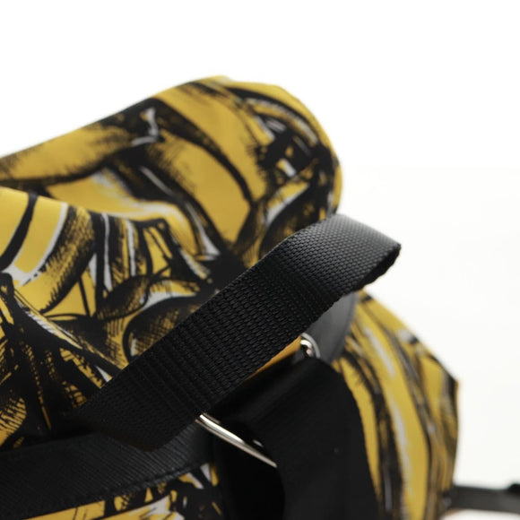 PRADA Backpack Nylon Yellow Silver Auth 158940SM