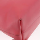 SAINT LAURENT Sac Shopping Tote Bag Leather Pink Gold Auth 158941A-15