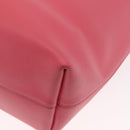 SAINT LAURENT Sac Shopping Tote Bag Leather Pink Gold Auth 158941A-16