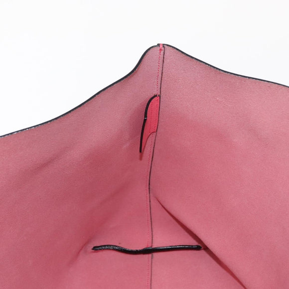 SAINT LAURENT Sac Shopping Tote Bag Leather Pink Gold Auth 158941A