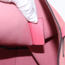 SAINT LAURENT Sac Shopping Tote Bag Leather Pink Gold Auth 158941A-12