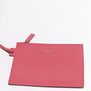 SAINT LAURENT Sac Shopping Tote Bag Leather Pink Gold Auth 158941A-21