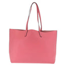 SAINT LAURENT Sac Shopping Tote Bag Leather Pink Gold Auth 158941A-2