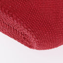 LOEWE Tote Bag Straw 2way Red Auth 158943SAV-13