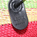 LOEWE Tote Bag Straw 2way Red Auth 158943SAV-14