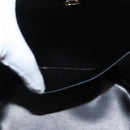 CHANEL V Stitch Vanity Hand Bag Lamb Skin 2way Black Gold CC Auth 158944SAV-22