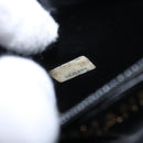 CHANEL V Stitch Vanity Hand Bag Lamb Skin 2way Black Gold CC Auth 158944SAV-25