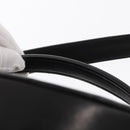 CHANEL V Stitch Vanity Hand Bag Lamb Skin 2way Black Gold CC Auth 158944SAV-8