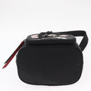 PRADA Hand Bag Nylon 2way Black Silver Auth 158945SAM-5