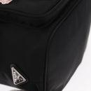 PRADA Hand Bag Nylon 2way Black Silver Auth 158945SAM-16