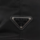PRADA Hand Bag Nylon 2way Black Silver Auth 158945SAM-20
