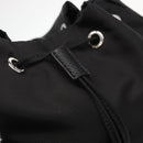 PRADA Hand Bag Nylon 2way Black Silver Auth 158945SAM-9